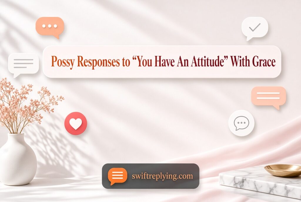 Classy Responses to “You Have An Attitude” With Grace