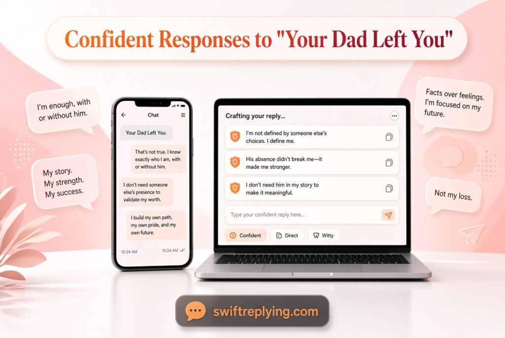 Confident Responses to "Your Dad Left You"