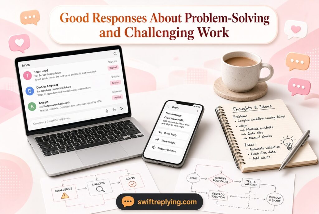 Good Responses About Problem-Solving and Challenging Work