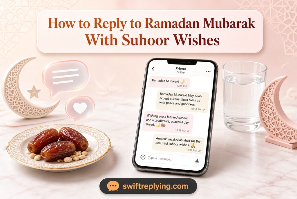 How to Reply to Ramadan Mubarak With Suhoor Wishes