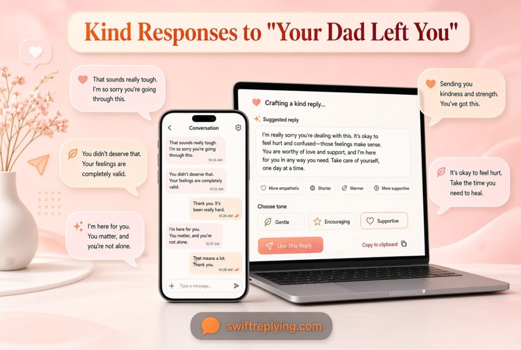 Kind Responses to "Your Dad Left You"