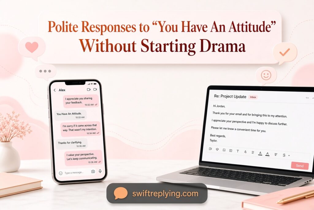 Polite Responses to “You Have An Attitude” Without Starting Drama
