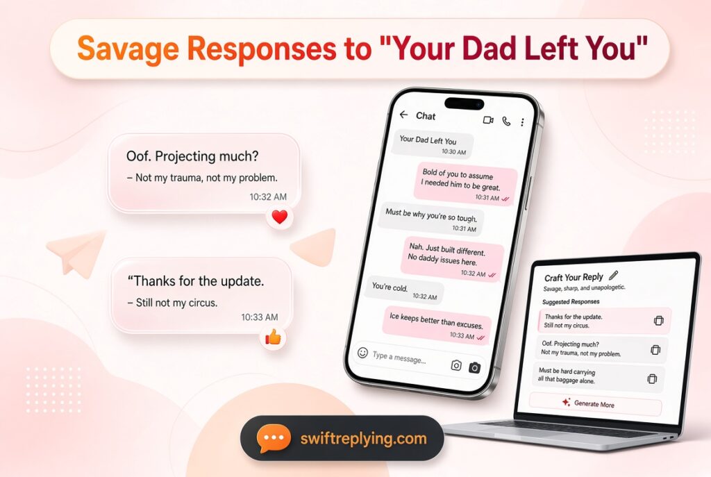 Savage Responses to "Your Dad Left You"